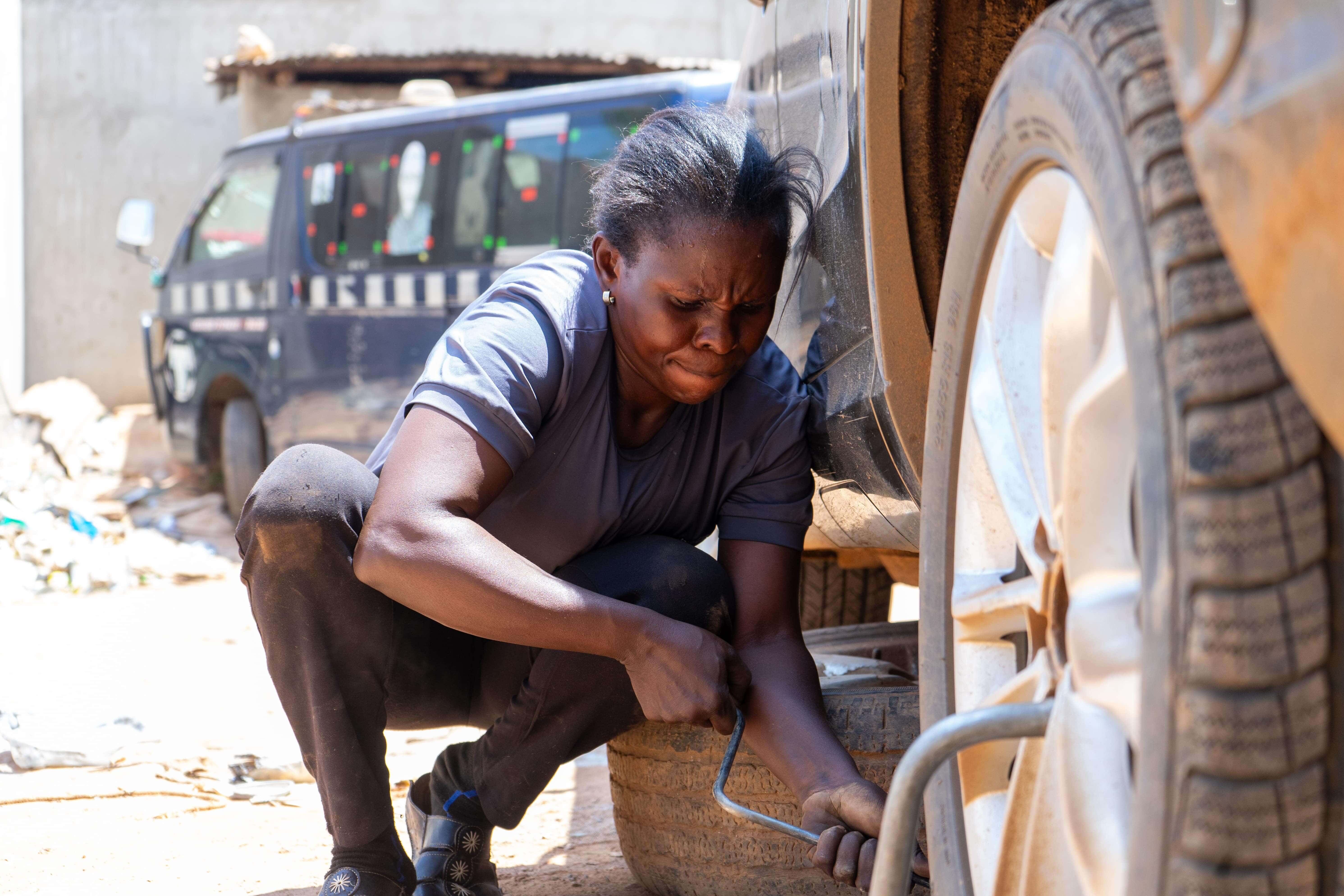 Florence Awor, a free style mom’s journey to mechanics and passion for car engines